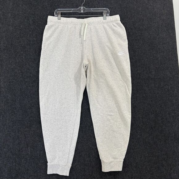 Nike Sweatpants Women's XL Birch Heather Fleece Joggers Pants DQ5191-141 - Picture 1 of 12